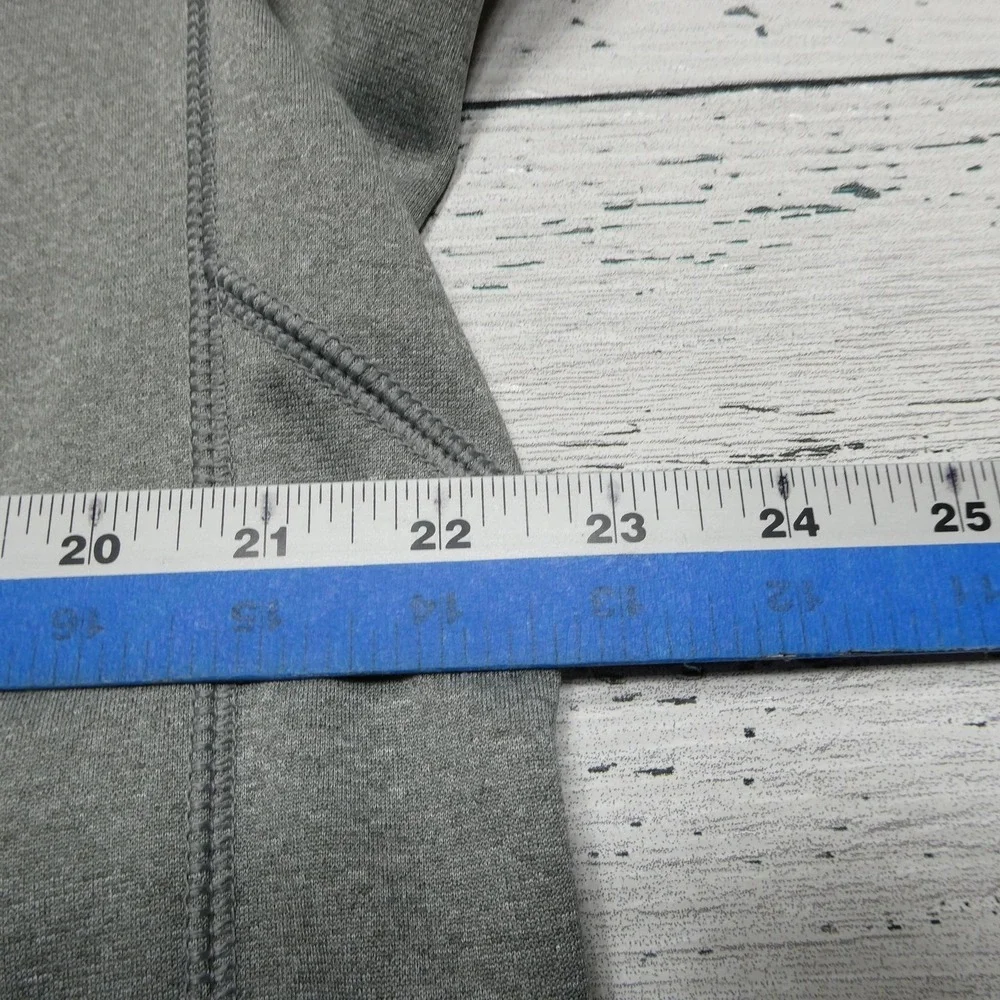 Nike Therma-FIT Sweatshirt Mens Large Gray 1/4 Zip Pullover Blue Swoosh Athletic
